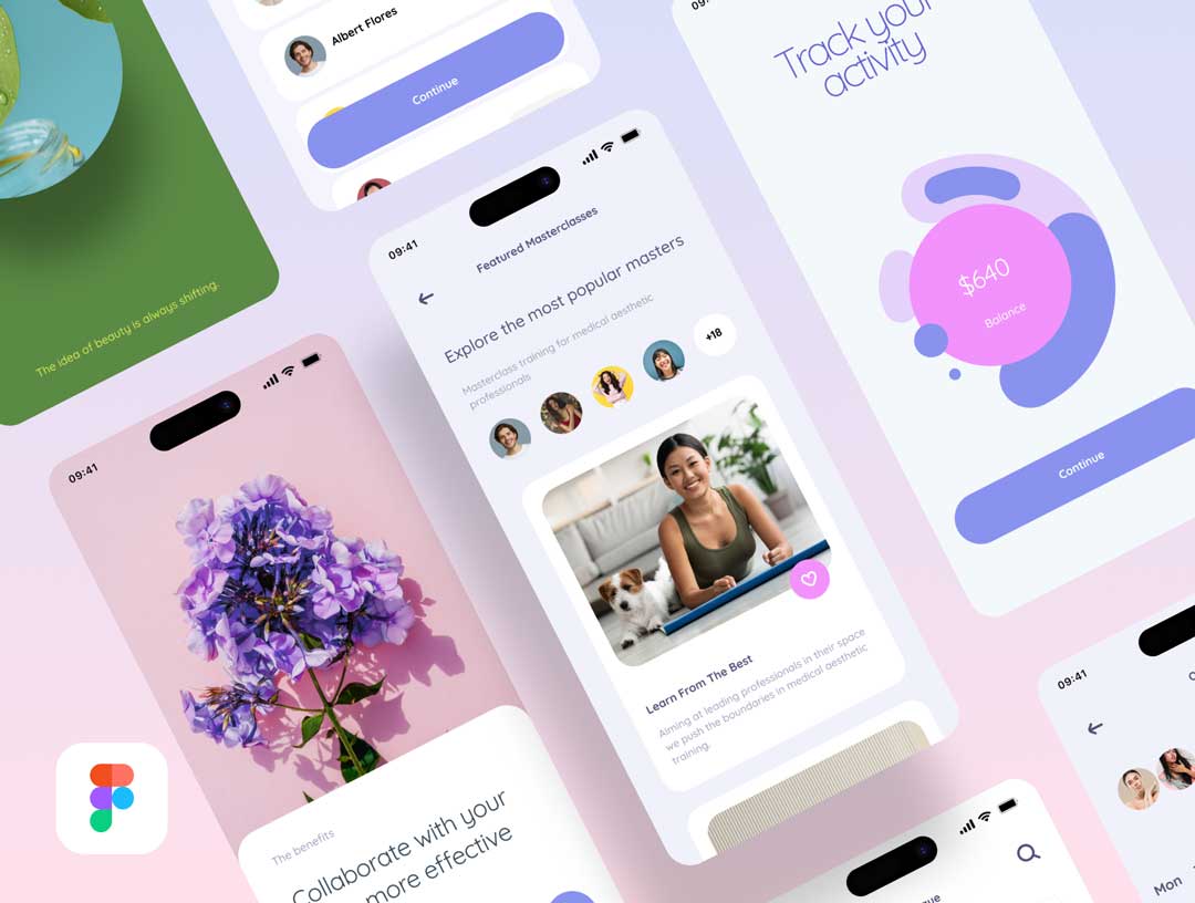 Fragile美容电商APP用户界面设计素材