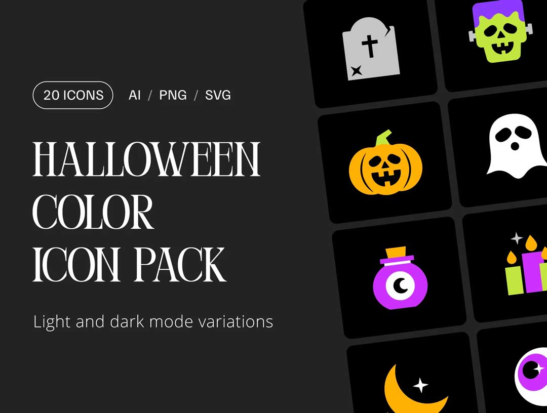 Halloween圣诞节图标设计素材