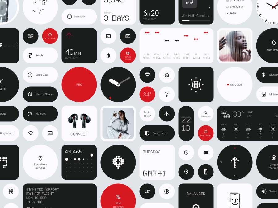 Nothing widgets 2.0 智能手表UI组件