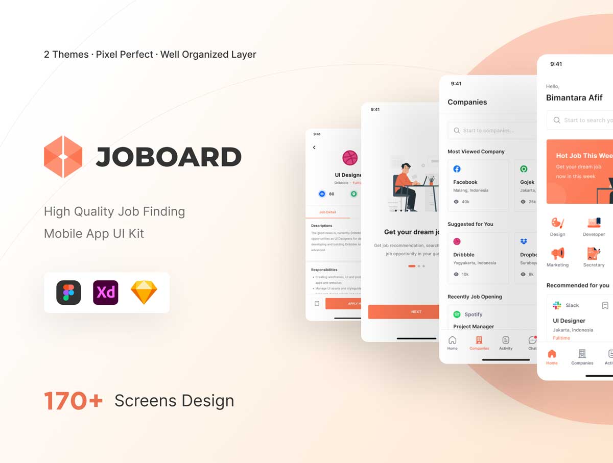 Jobboard求职和搜索工作UI工具包