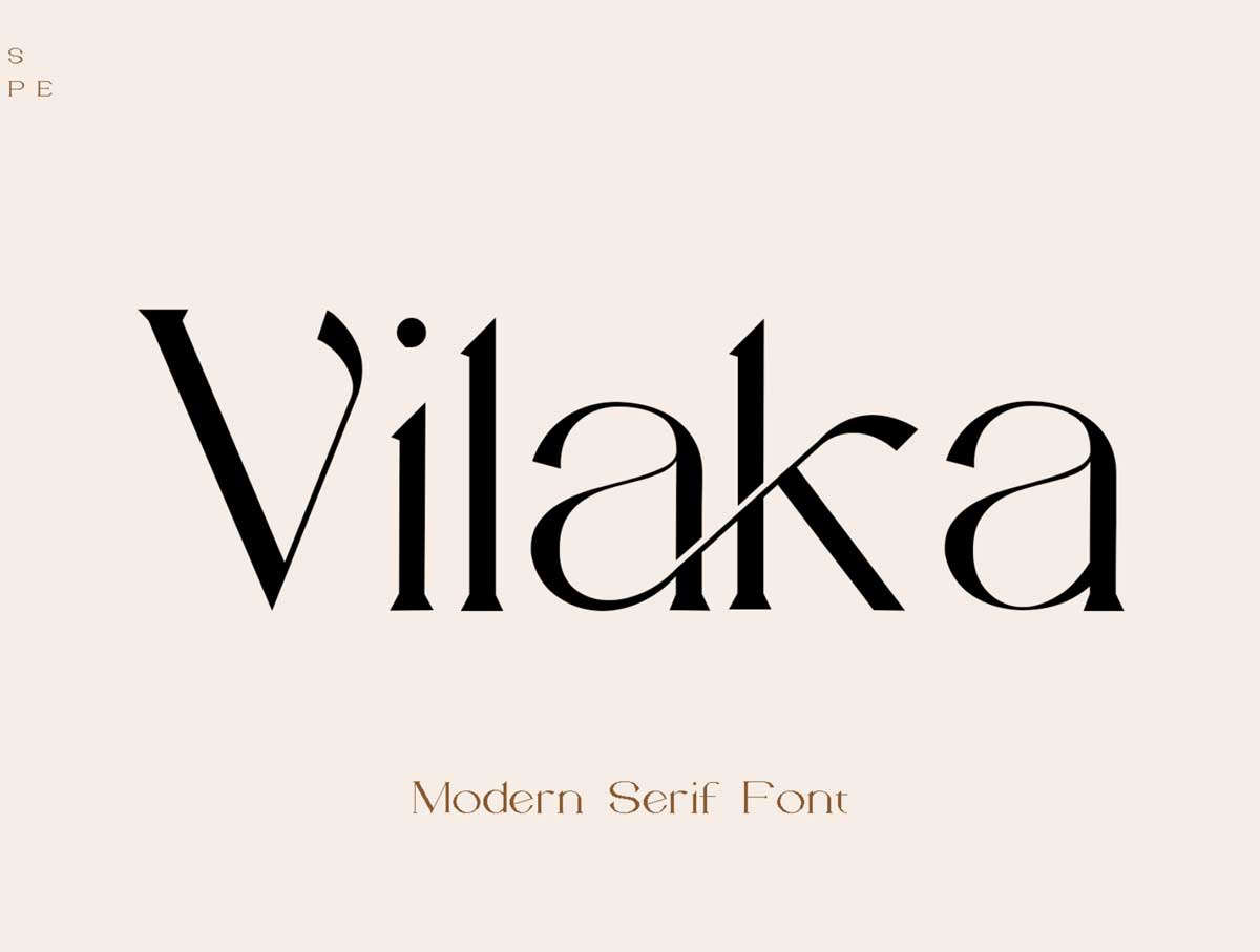 Vilaka英文字体设计素材.otf .ttf安装包